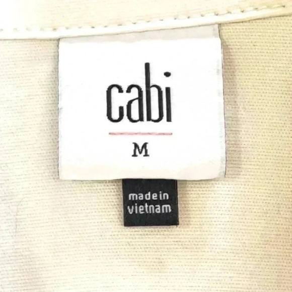 Cabi Kenya Jacket Women's Size Medium  Bone/Cream Coloured Utility Jacket - Picture 9 of 16